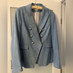 Veronica Beard Miller Jacket in Denim Golden Hour 14